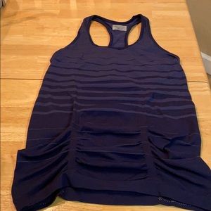 Athleta Navy Blue racer back athletic top